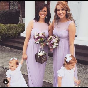 Size 8 Davids Bridal Lilac Bridesmaid Dress